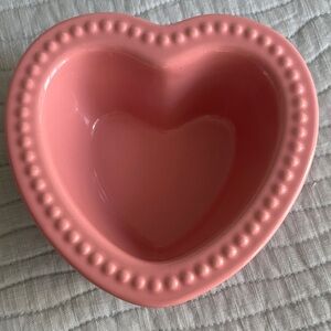 Chantal Pink Heart-Shaped Ceramic Bowl Valentine’s Day